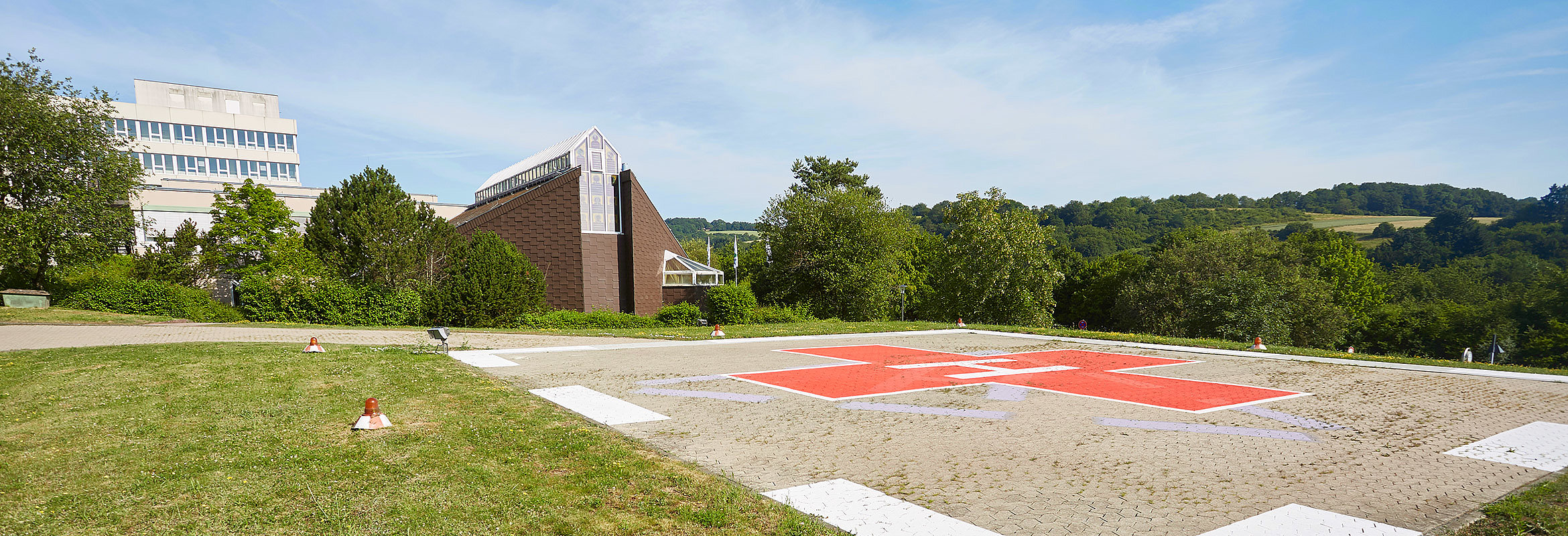 Hubschrauberlandeplatz am Standort Kusel