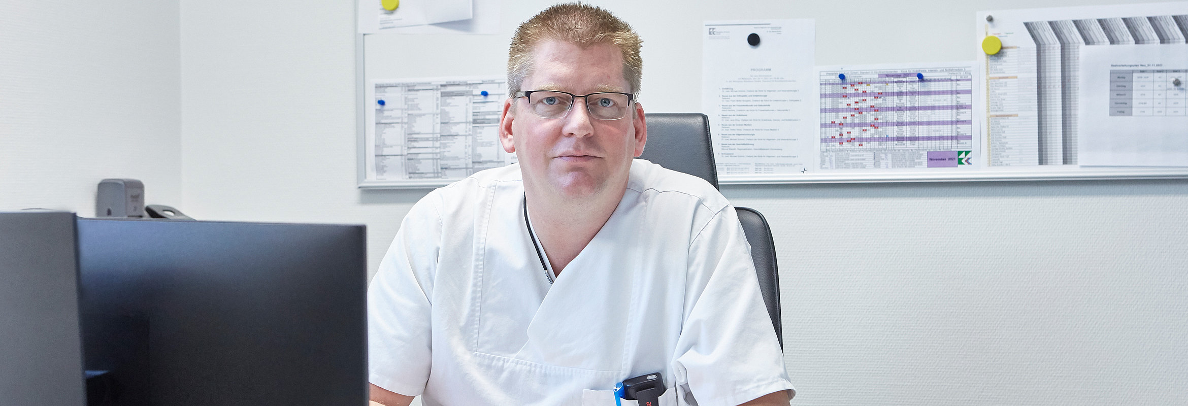 Dr. med. Jens Kling, Chefarzt der Klinik für Anästhesie, Intensiv- und Notfallmedizin Kirchheimbolanden