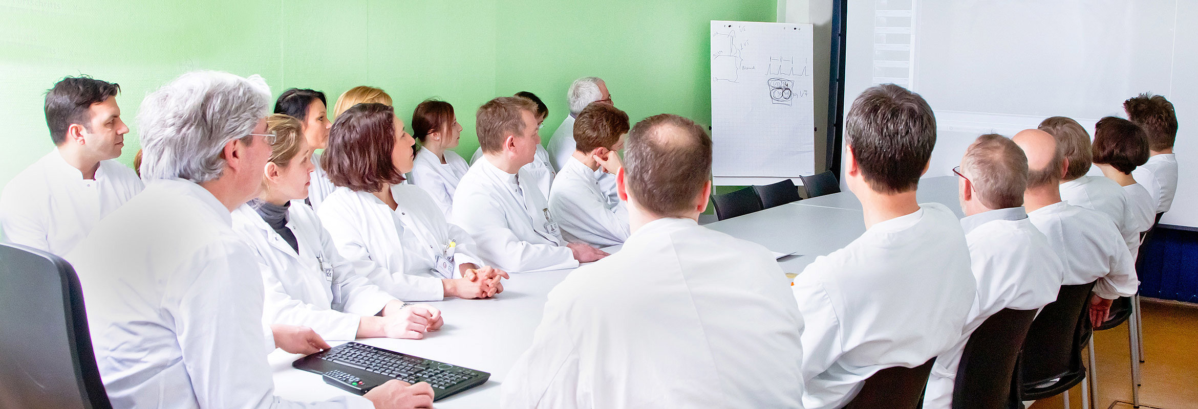 Team-Besprechung der Klinik für Innere Medizin 2 in Kaiserslautern