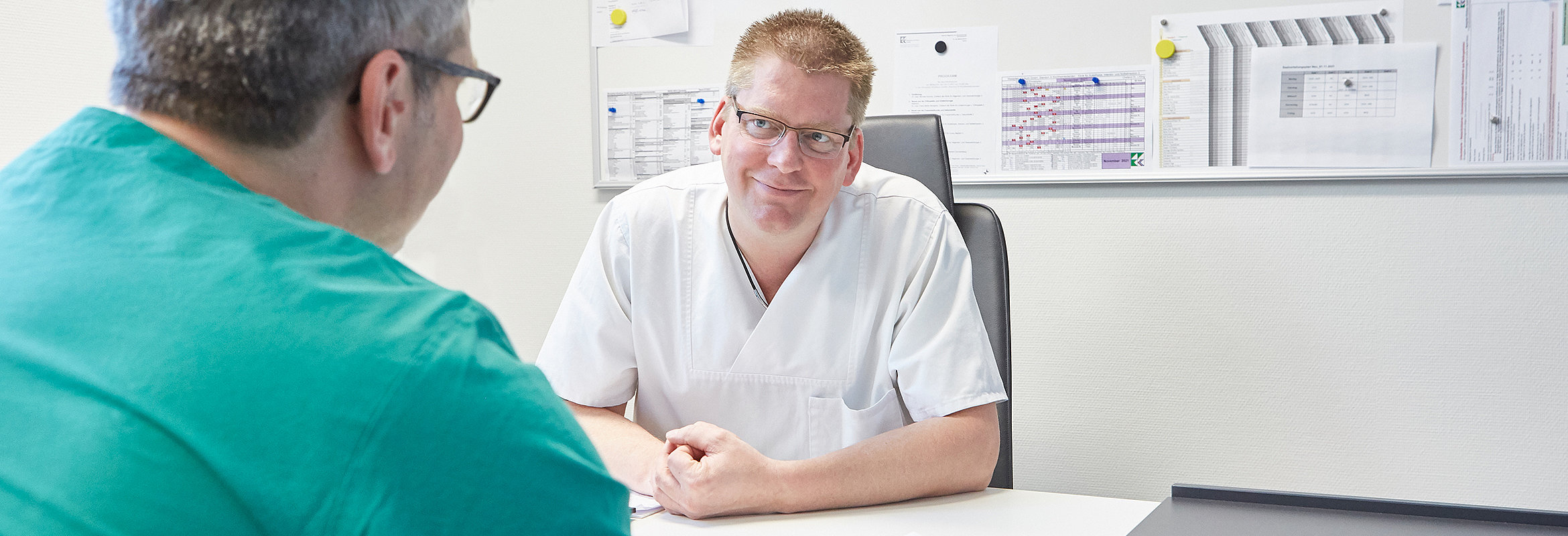 Dr. med. Jens Kling, Chefarzt der Klinik für Anästhesie, Intensiv- und Notfallmedizin Kirchheimbolanden, im Gespräch