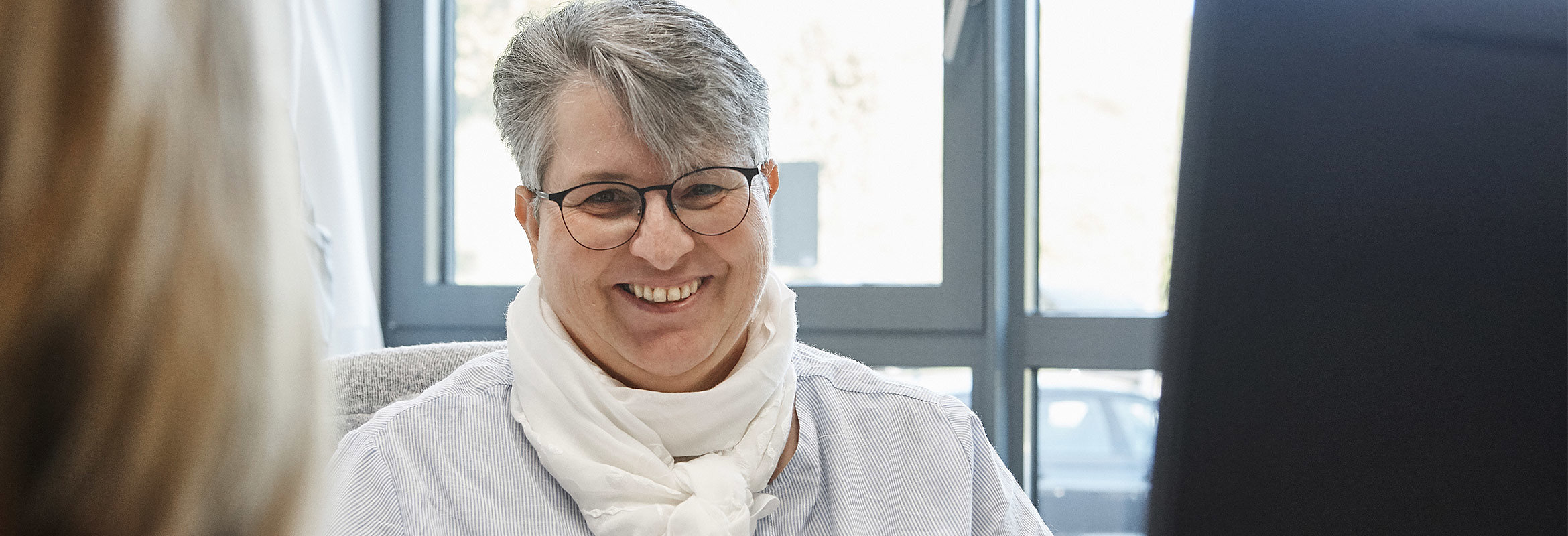 Irene Frey, Chefarztsekretärin der Klinik für Orthopädie und Wirbelsäulenchirurgie in Kusel