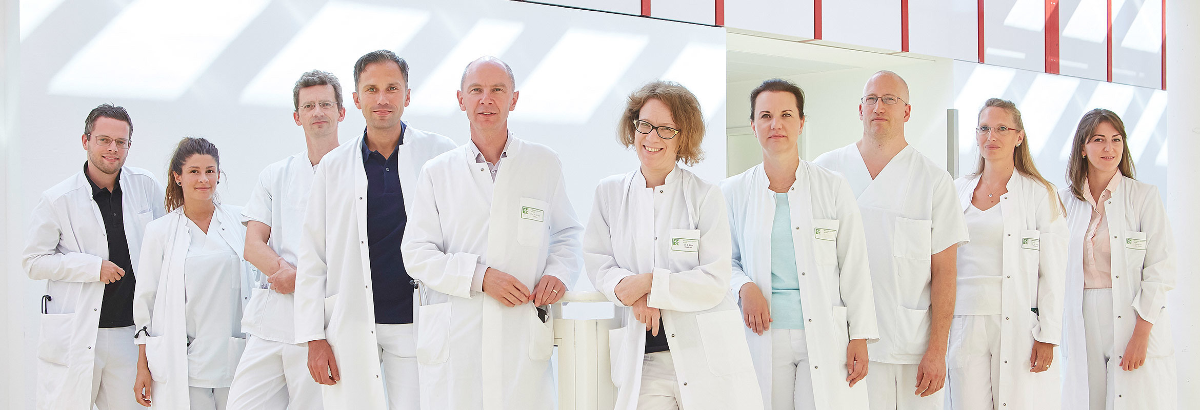 Prof. Dr. med. Gerhard Held, Chefarzt der Klinik für Innere Medizin 1 in Kaiserslautern, und sein Team
