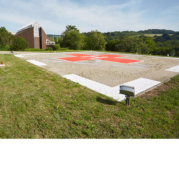 Hubschrauberlandeplatz des Westpfalz-Klinikums Kusel